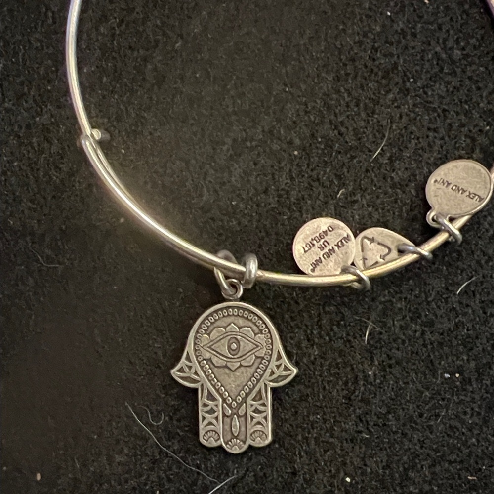 Alex and Ani hand of Fatima hamsa hand charm bracelet. Bundle and save $